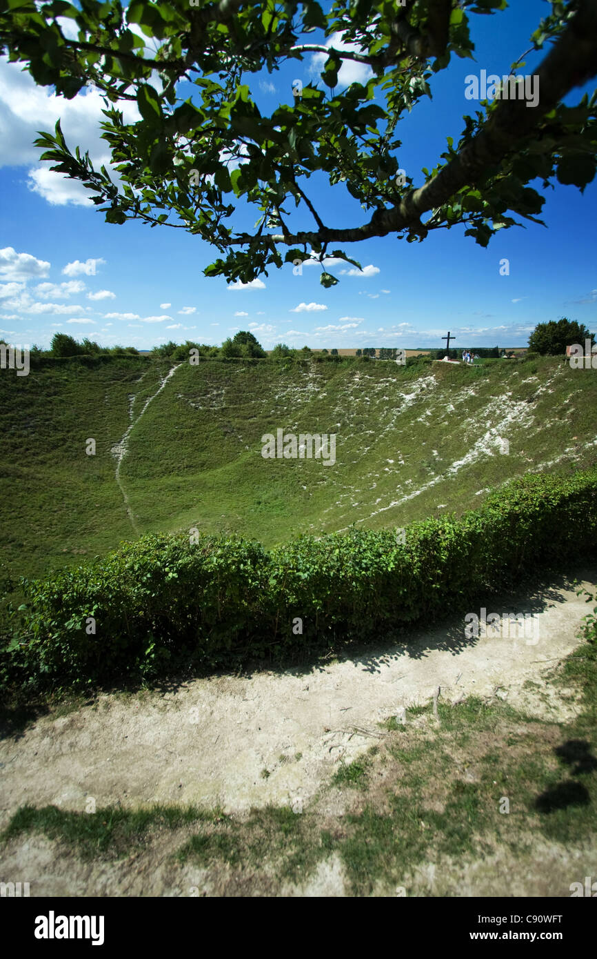 Lochnagar Krater, La Boiselle, Frankreich Stockfoto