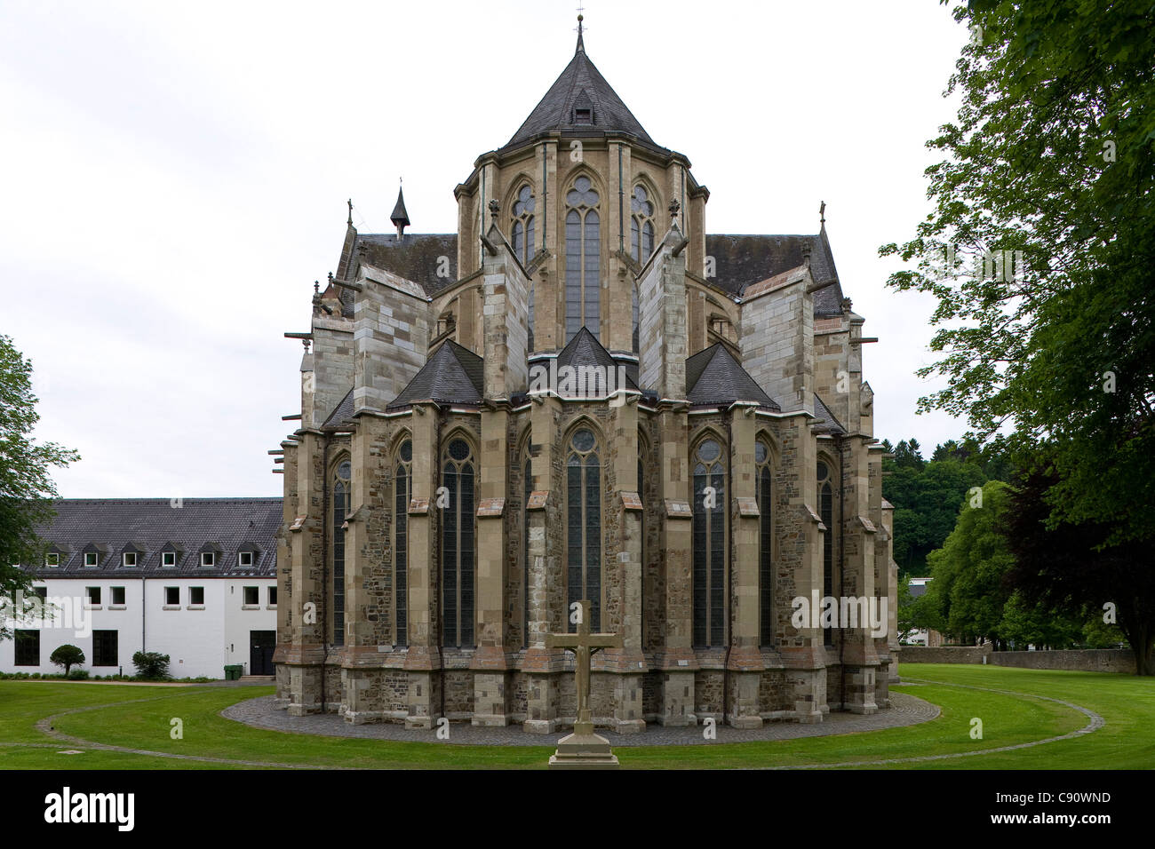 Altenberger Dom, ein ehemaliges Zisterzienserkloster, Altenberg, Bergisches Land, Nordrhein-Westfalen, Deutschland, Europa Stockfoto