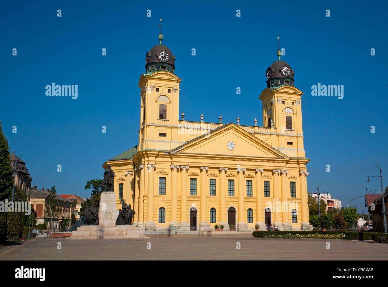 Grote Kerk oder Nagytemplom reformierte Kirche in Debrecen Ostungarn Stockfoto