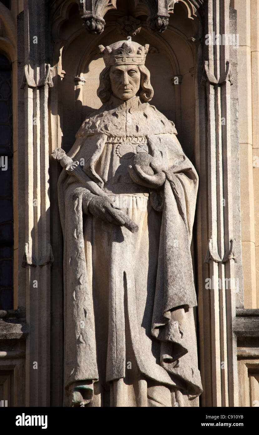 Fassade Detail Bath Abbey Stockfoto