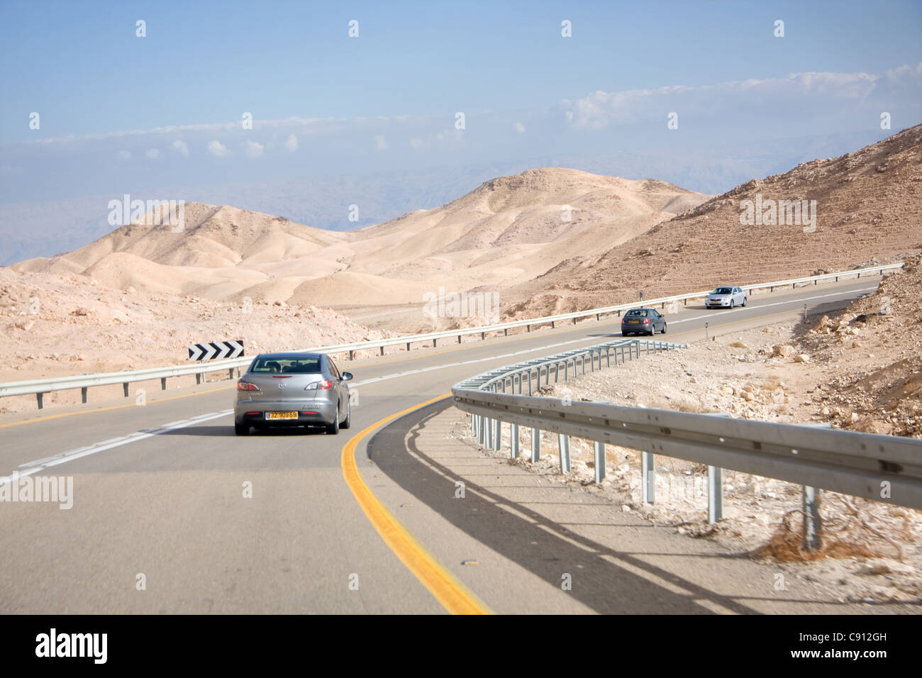 Negev Wüste fahren in Israel Stockfoto