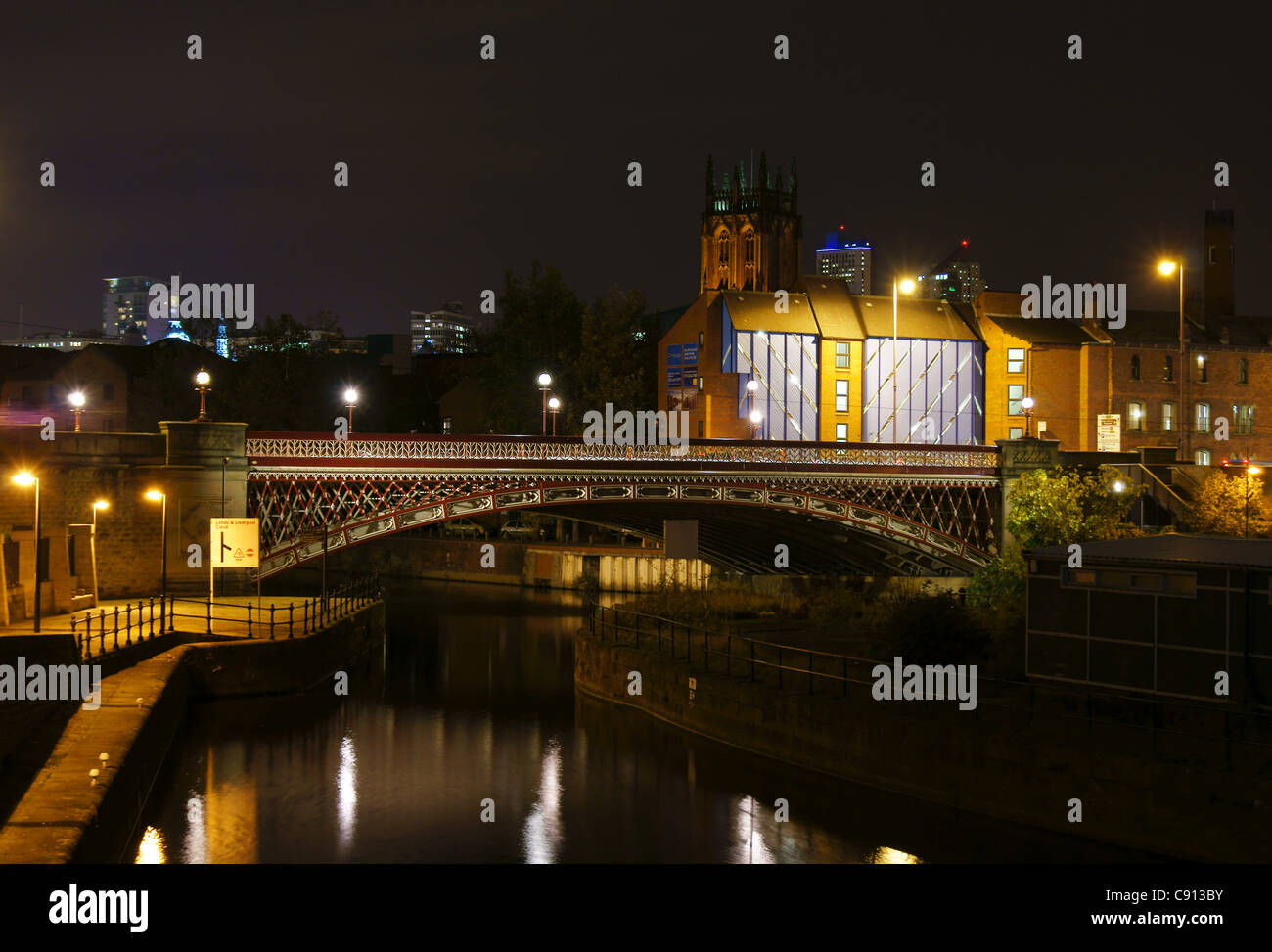 Crown Point Bridge in Leeds Stockfoto