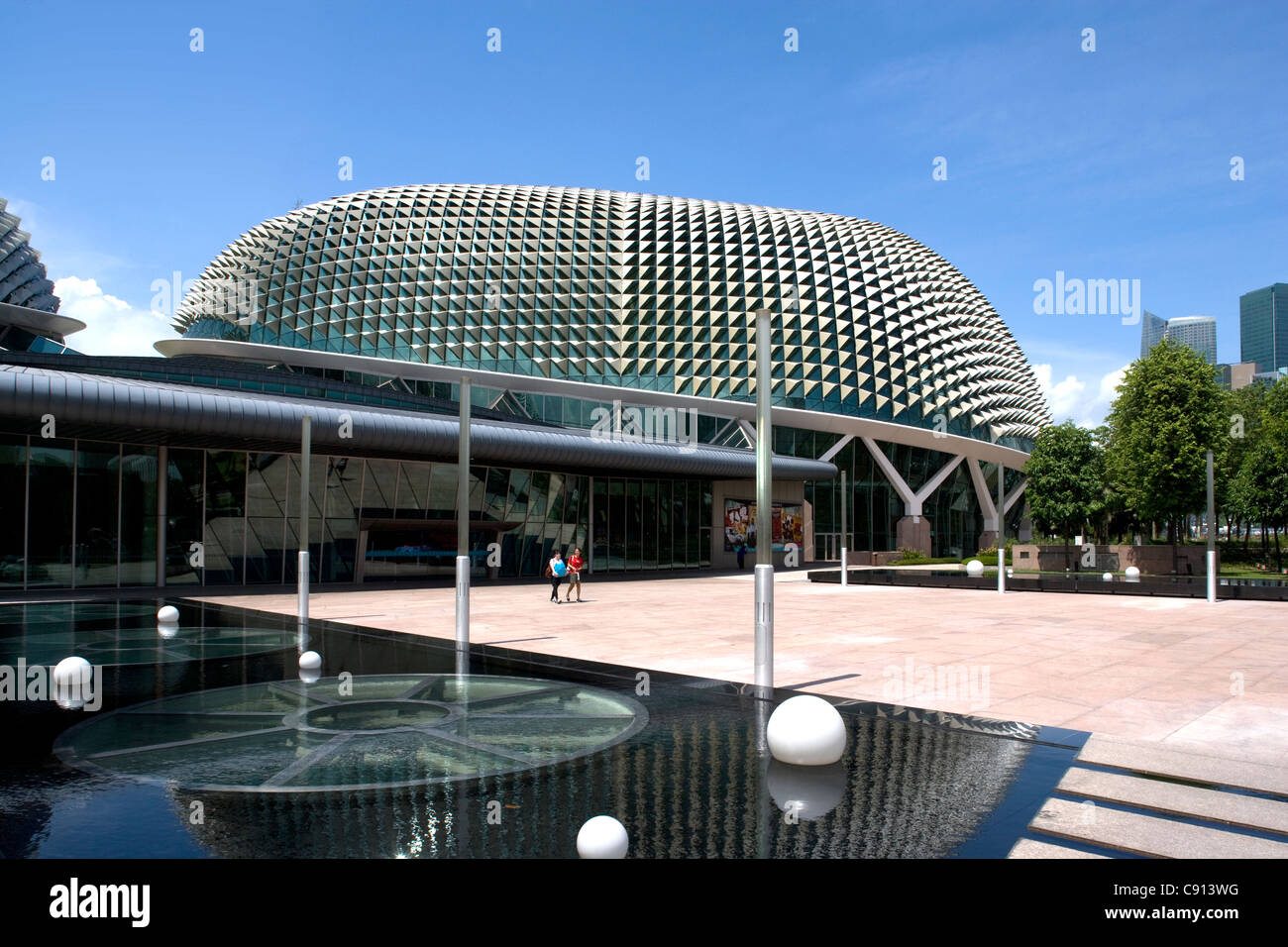 Die Esplanade - Theatres on the Bay Stockfoto