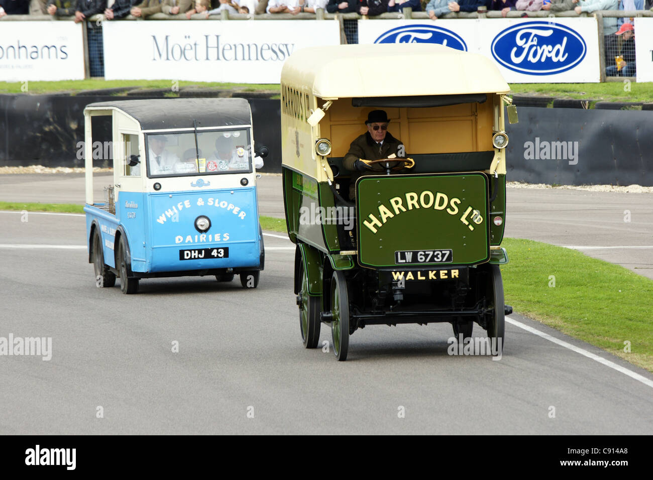 Elektrofahrzeuge sind keine neue Idee Stockfoto
