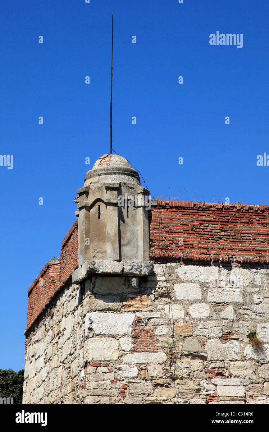 Baba Vida mittelalterliche Burg ist eine historische Festung auf einem Hügel mit Blick auf die Donau und wurde ein Fort auf dieser Website Stockfoto