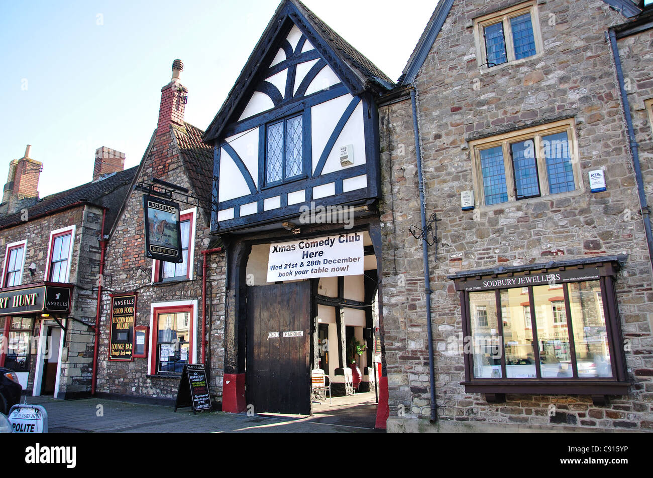 Beaufort Hunt Pub, Broad Street, Chipping Sodbury, Gloucestershire, England, Vereinigtes Königreich Stockfoto