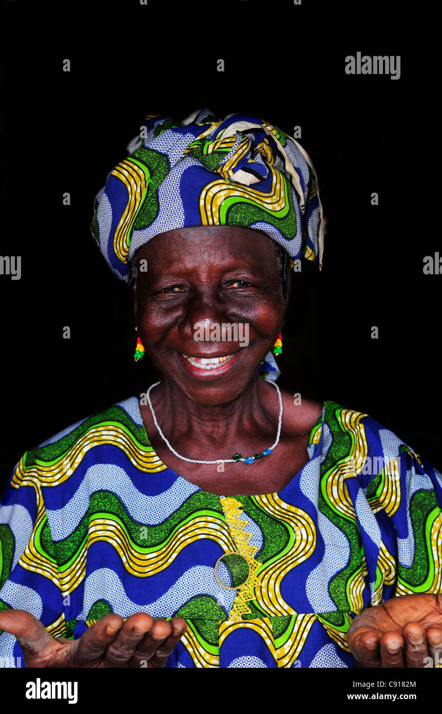 Eine stolze togoischen Frau. Stockfoto