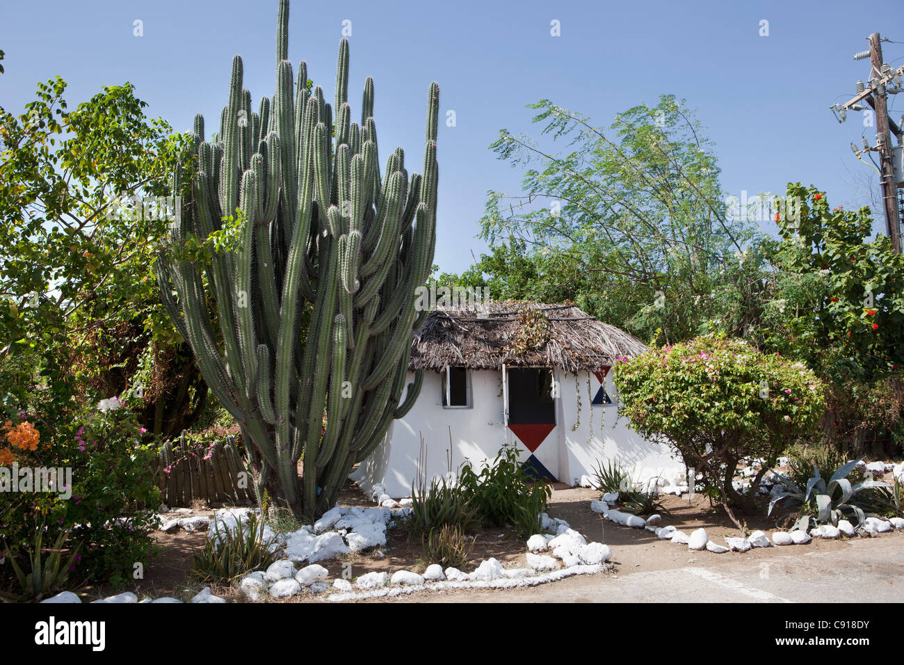 Curaçao, Karibik-Insel, unabhängig von den Niederlanden seit 2010. WestPoint. Altes Haus. Stockfoto