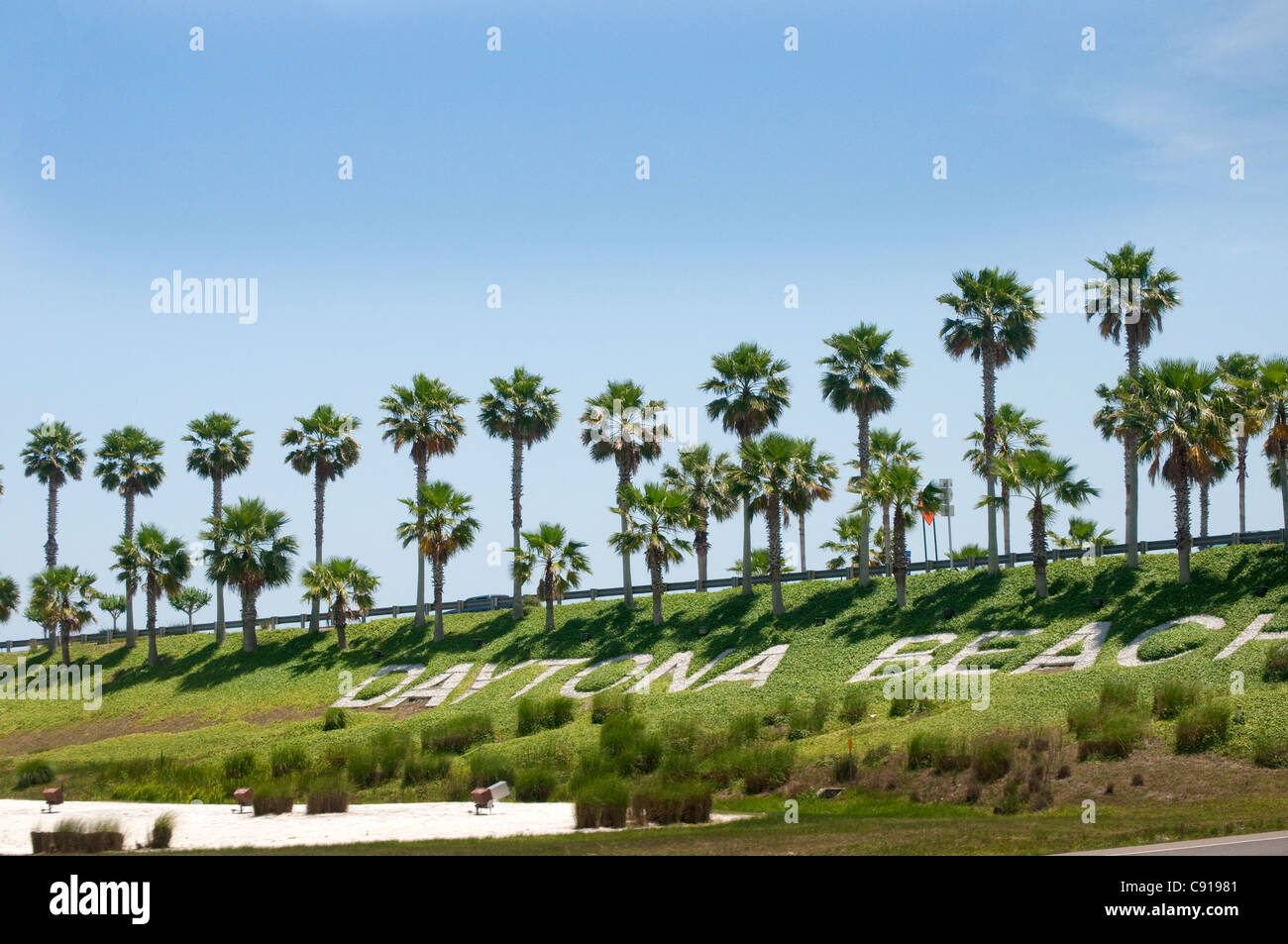 Daytona Beach ist ein berühmter Badeort in Florida. Stockfoto