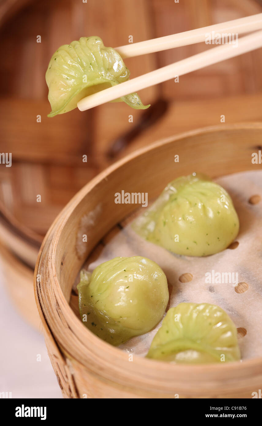 Chinesische Knödel, chinesische Küche Stockfoto