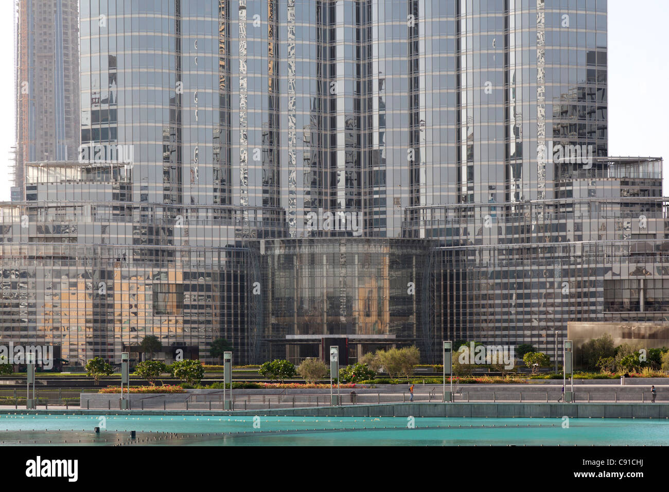 Dubai Burj Khalifa Eingang Stockfoto