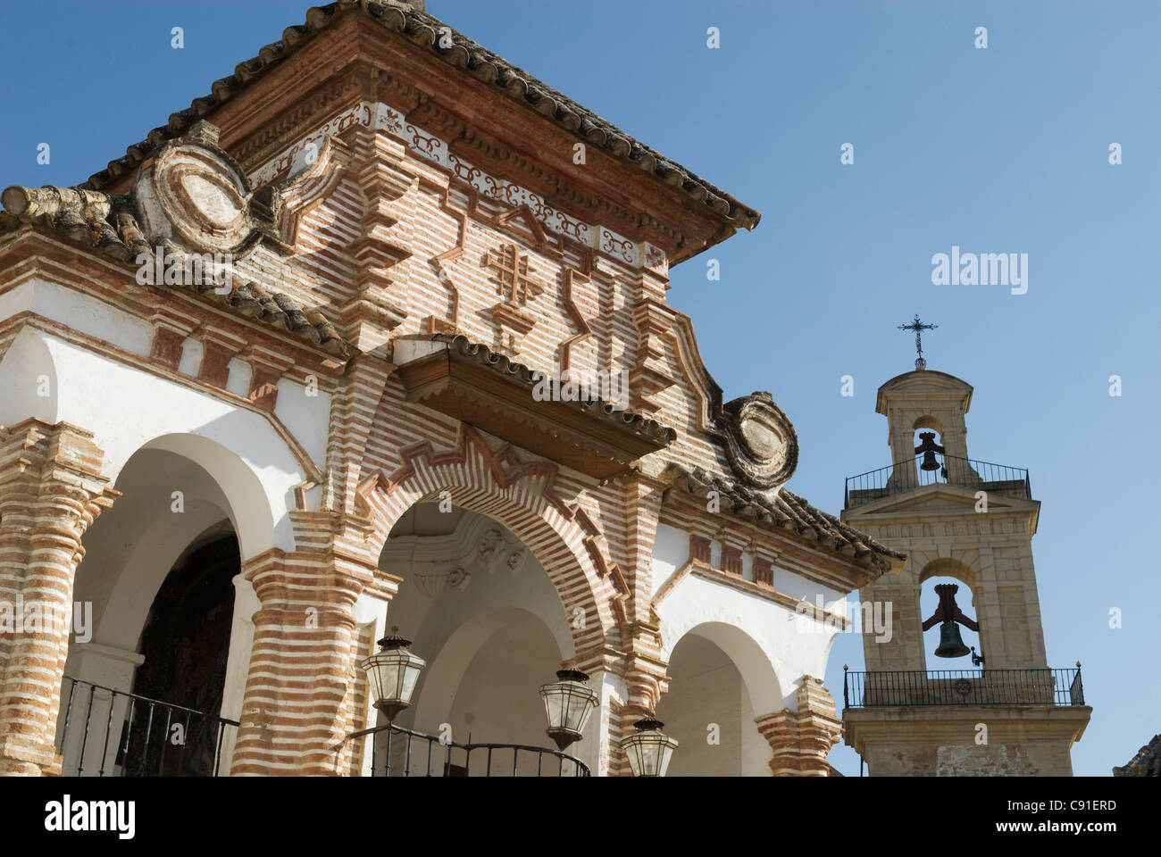 Antequera ist voll von spanischen Barock Architektur des 18. Jahrhunderts davon seine Kirchen die besten Beispiele, darunter sind die Stockfoto