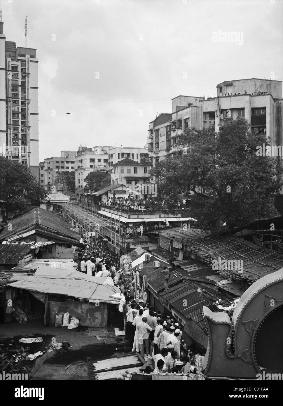 Ganpati-fest in Mumbai am Lalbaug Stockfoto