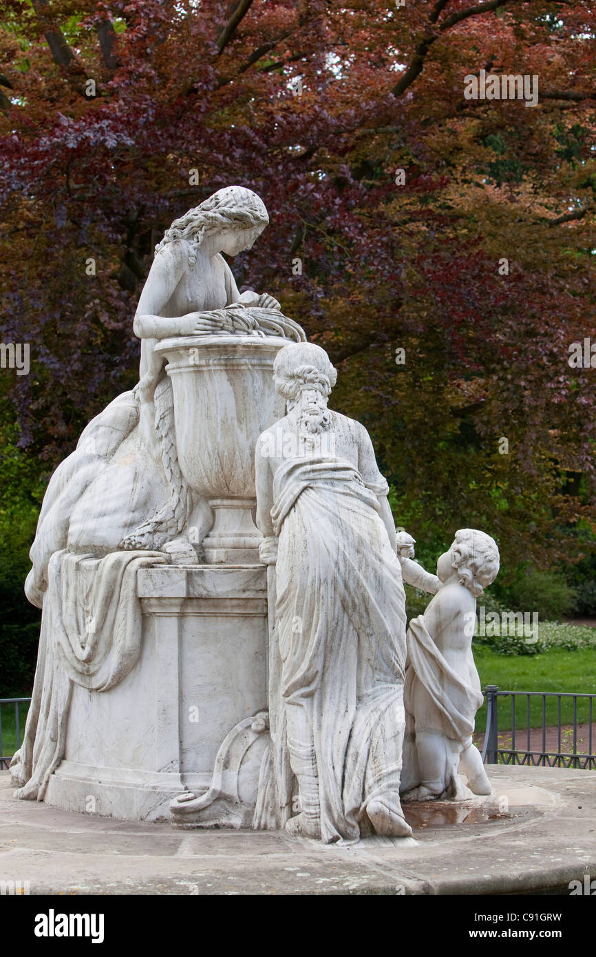 Caroline Mathilde-Denkmal in den französischen Garten, Celle, Niedersachsen, Norddeutschland Stockfoto