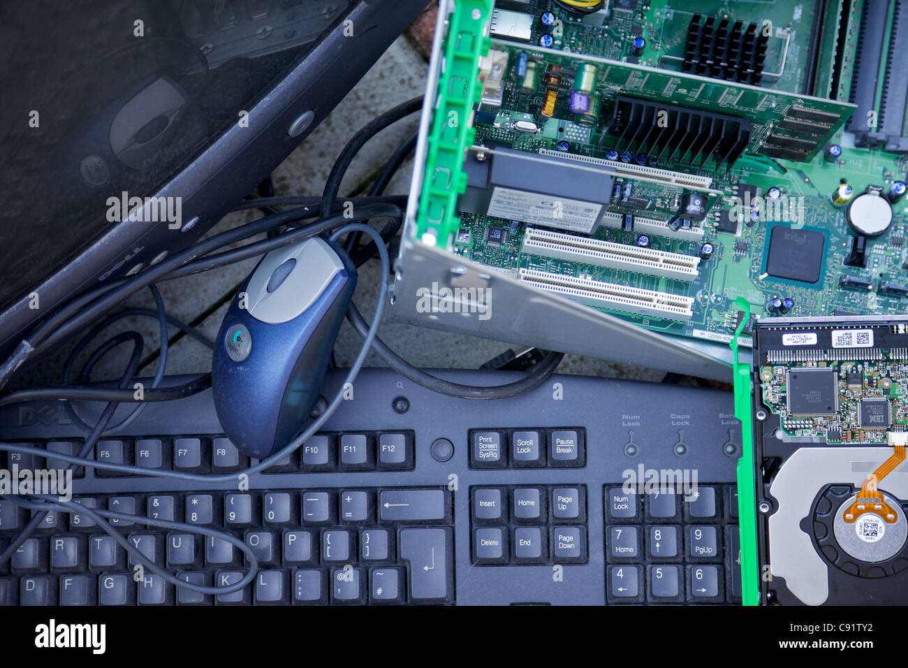 Abstrakte Computer Junk-Mail Stockfoto