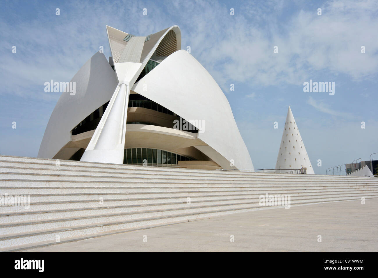 El Palau de Les Arts Reina Sofia - Opernhaus - im Jahr 2006 eröffnete ist Teil der Ciutat de Les Artes ich Les Effizienzgewinne Stadt der Stockfoto