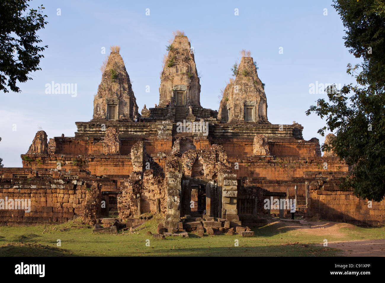 Pre Rup ist ein Tempel in Angkor Kambodscha gebaut als Staat Tempel von König Rajendravarman und engagierten in 961 und 962. Es ist ein Stockfoto