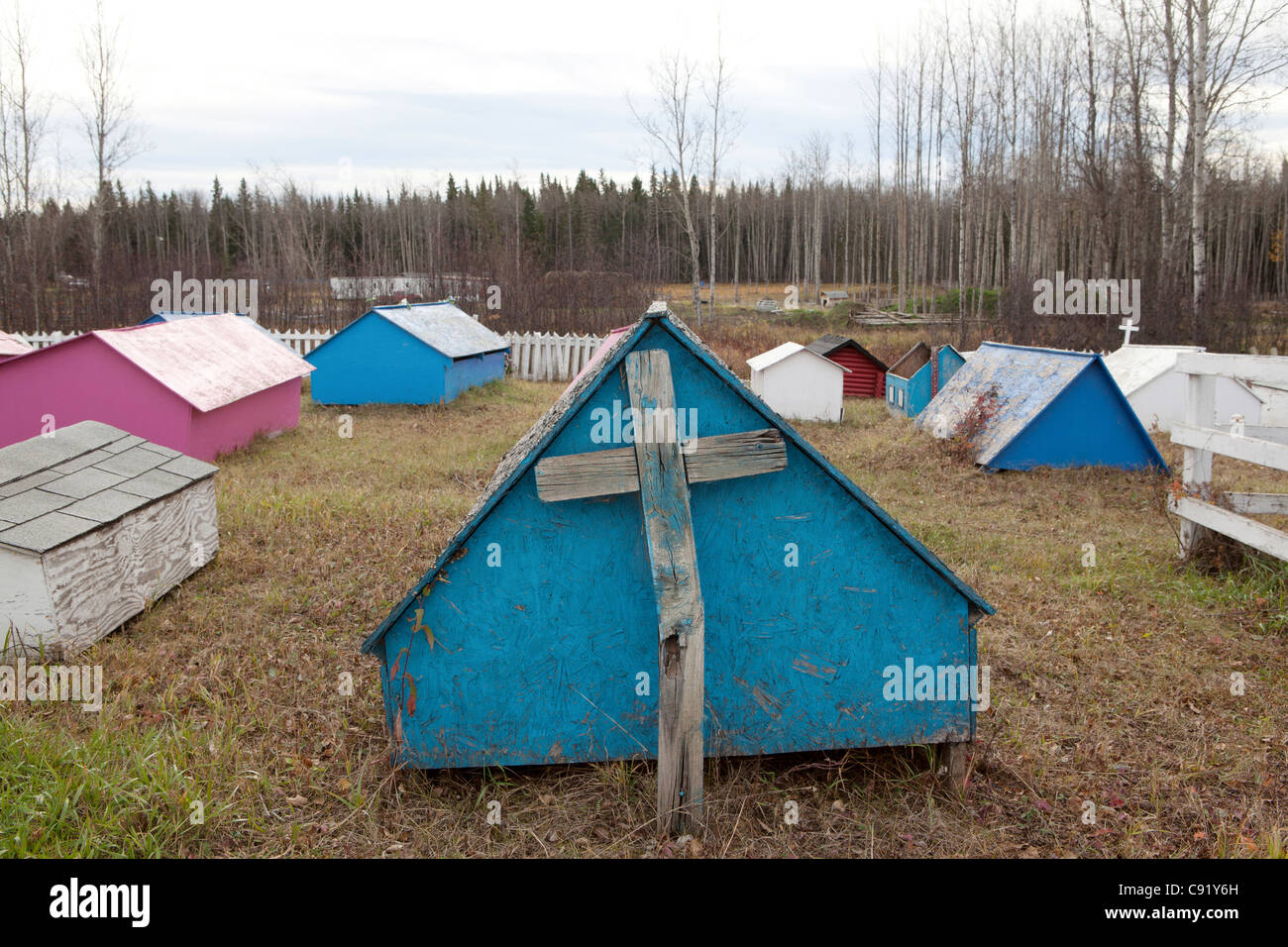 Regional, neigen First Nation Gemeinschaften, im Nordosten von Peace River zu vereinbaren. Stockfoto