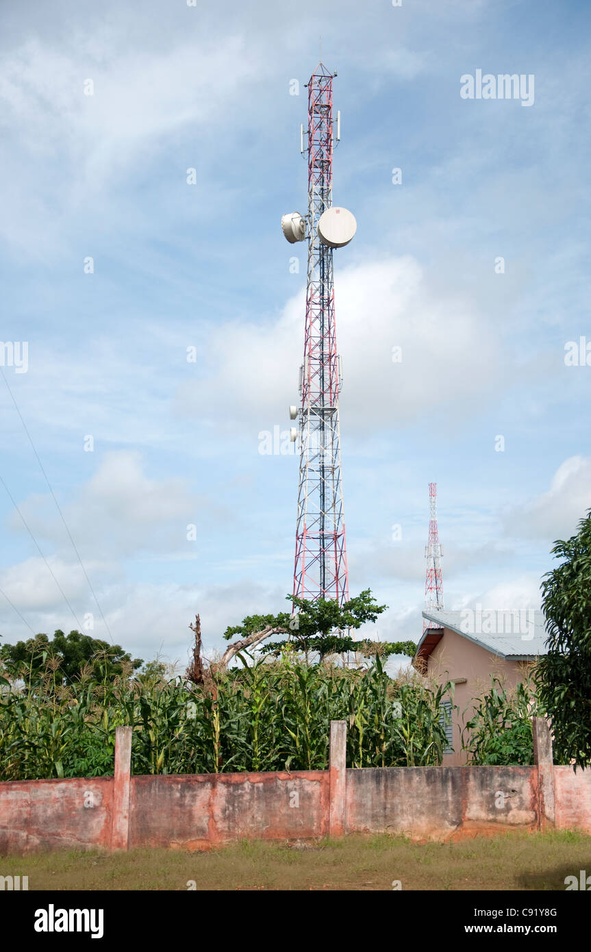 Es Gibt Einen Radiosender Und Sender In Der Adjahonme Stadt Senden Und Empfangen Von Globalen Eingang Aus Franzosisch Und Englisch Stockfotografie Alamy