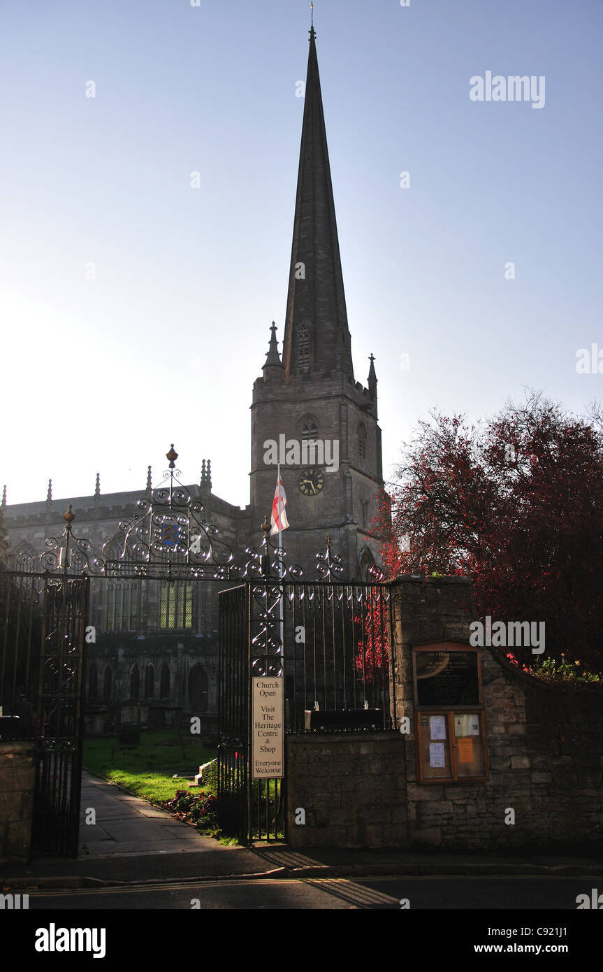 Die Pfarrei Kirche von St.Mary Jungfrau, Tetbury, Cotswold Bezirk, Gloucestershire, England, Vereinigtes Königreich Stockfoto