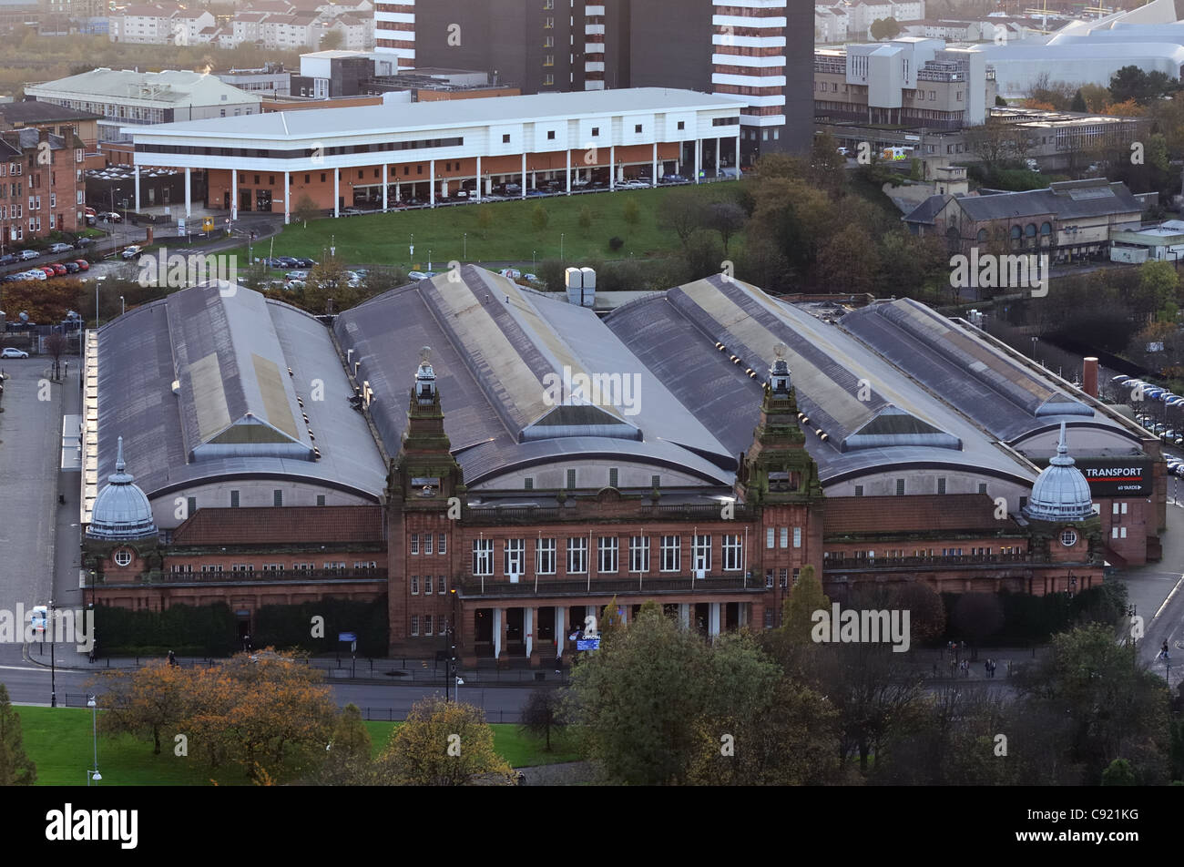 Der Kelvin Hall und das Royal Hospital for Sick Children Stockfoto