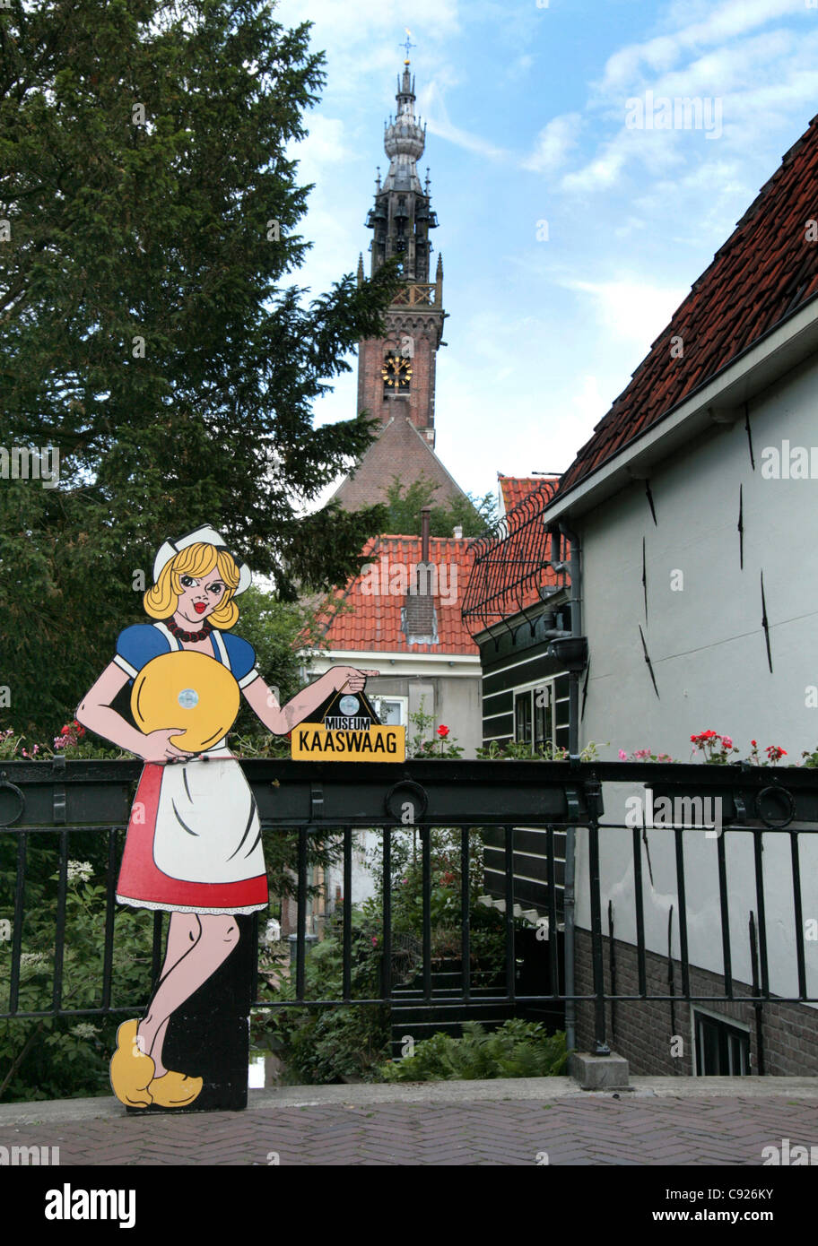 Die Stadt von Edam entstand rund um einen Damm überqueren den Fluss E