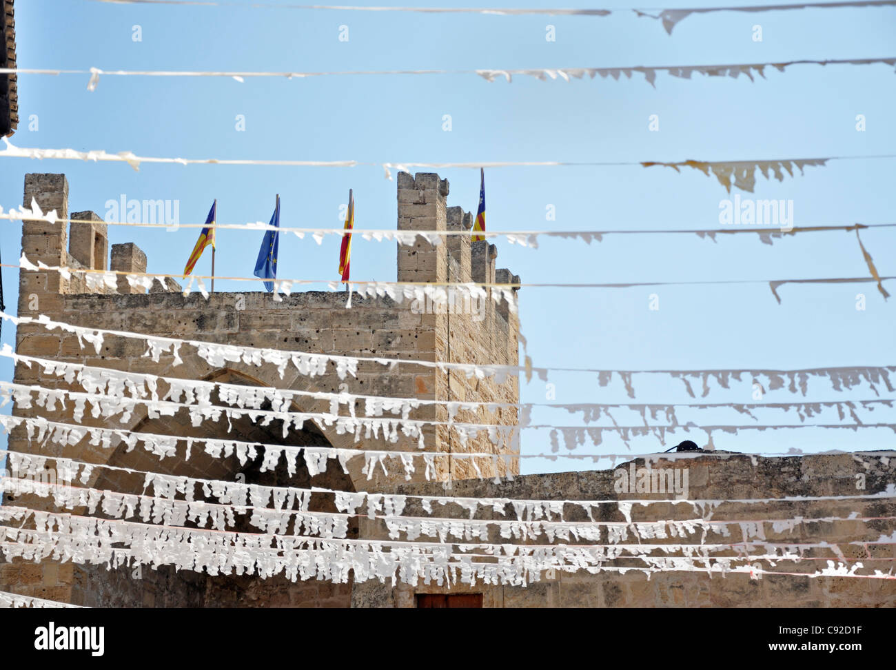 Alte Stadt, Mallorca, Alcudia Balearen Insel, Spanien, Europa Stockfoto