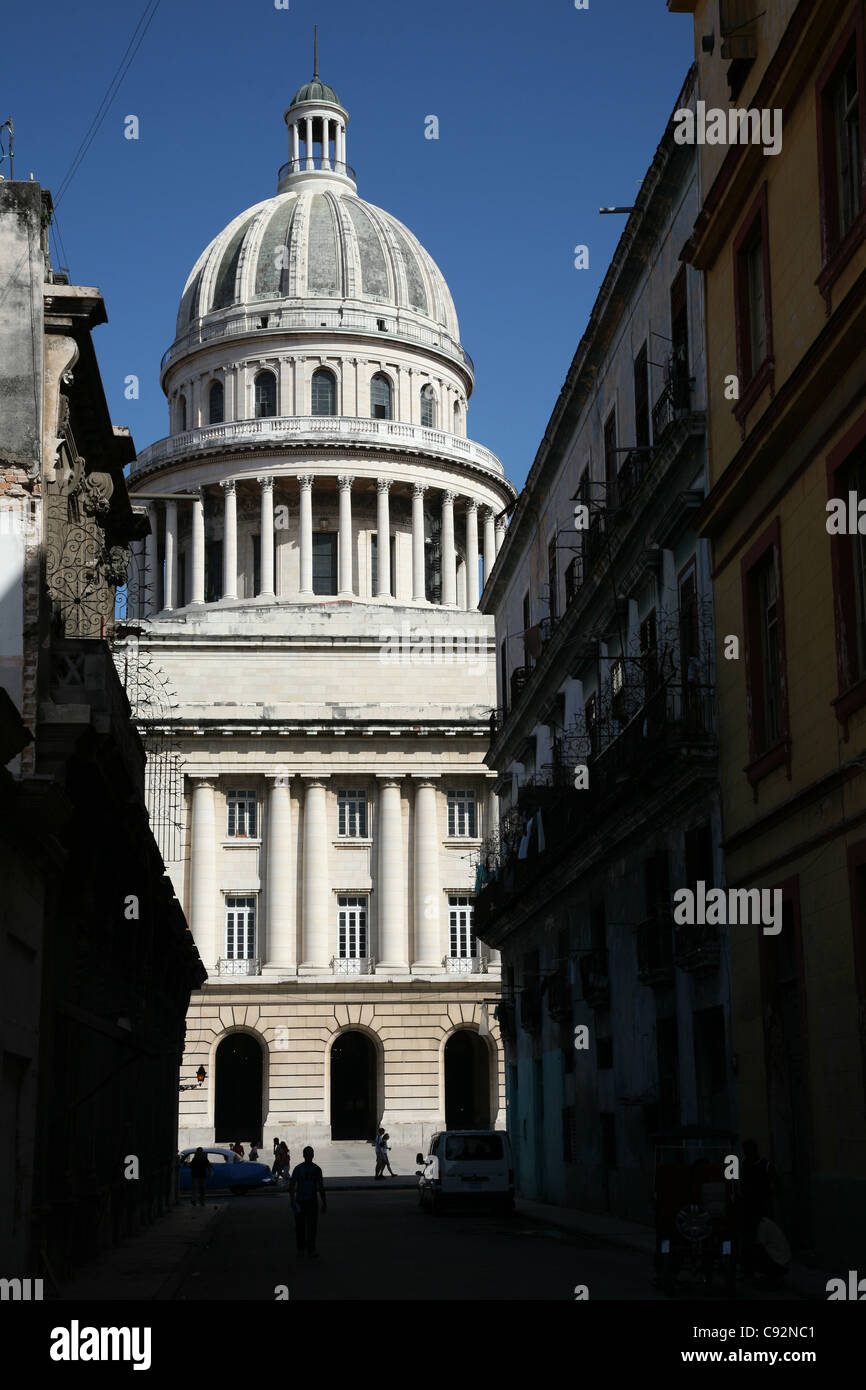 Nationalen Capitol am Paseo del Prado in Havanna, Kuba. Stockfoto