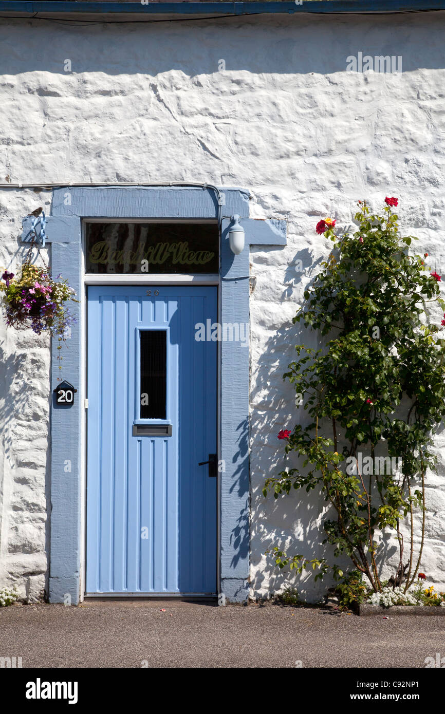 Haus-Tür, New Abbey, Dumfries & Galloway Stockfoto
