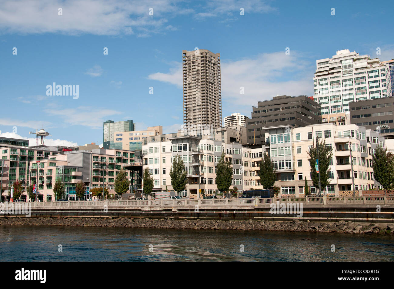 Seattle Stadt Bay Waterfront Innenstadt Washington USA Stockfoto