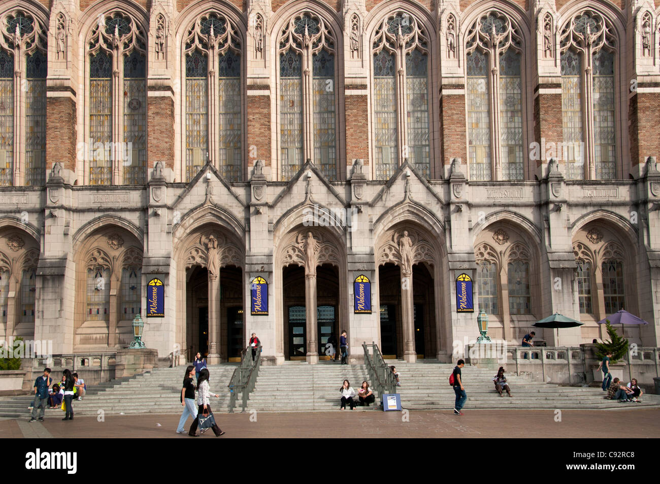 Seattle University Washington Vereinigte Staaten Student Studenten Stockfoto