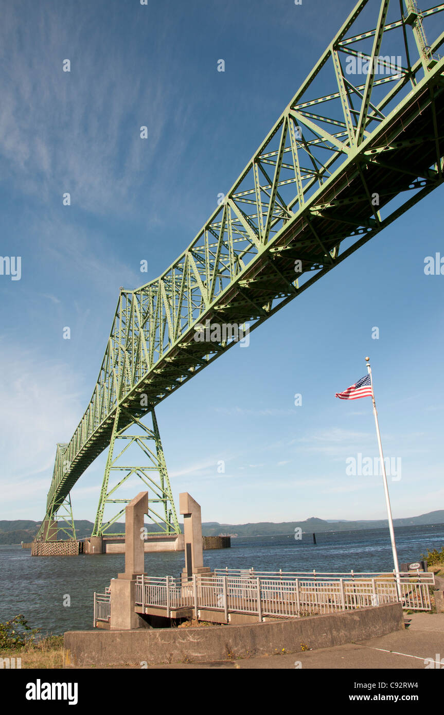 Astoria Megler Brücke Columbia River, Oregon Vereinigte Staaten von Amerika Stockfoto