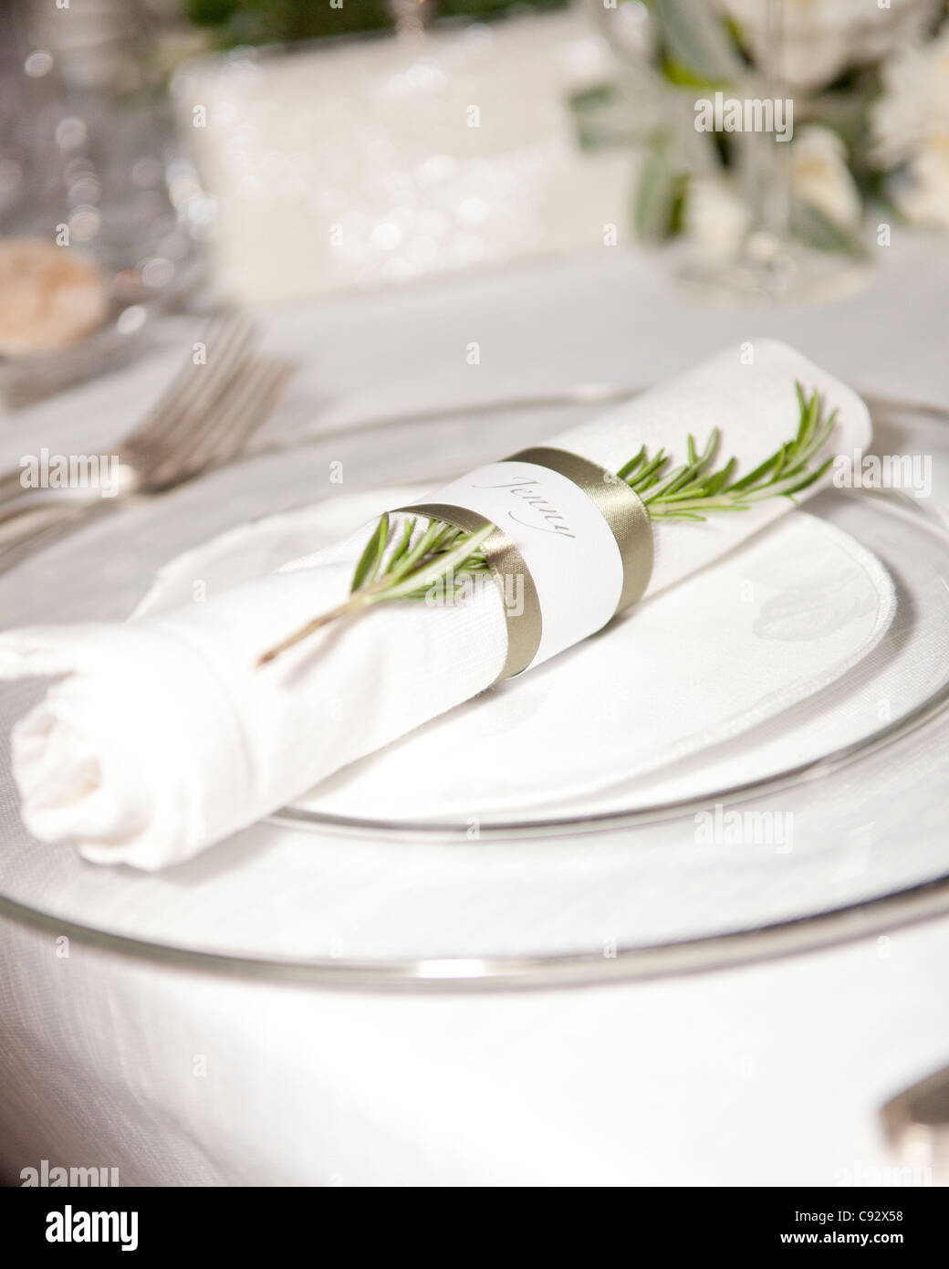 Es ist traditionell nach Hochzeiten für die Gäste eine oft formale Mahlzeit zusammen zu genießen. In Villa Catureglio in Borgo ein Mozzano Stockfoto