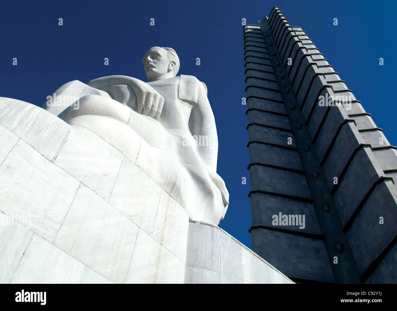 Denkmal für Nationalhelden José Martí, Kuba. Plaza De La Revolución, La Habana, Havana, Kuba Stockfoto