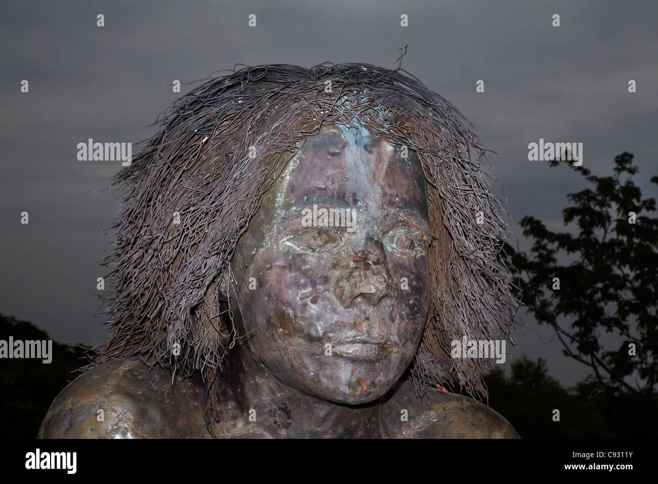 Aboriginal Dreamtime-Statue, Warriu Park, Wyndham, Kimberley-Region, Western Australia, Australien Stockfoto