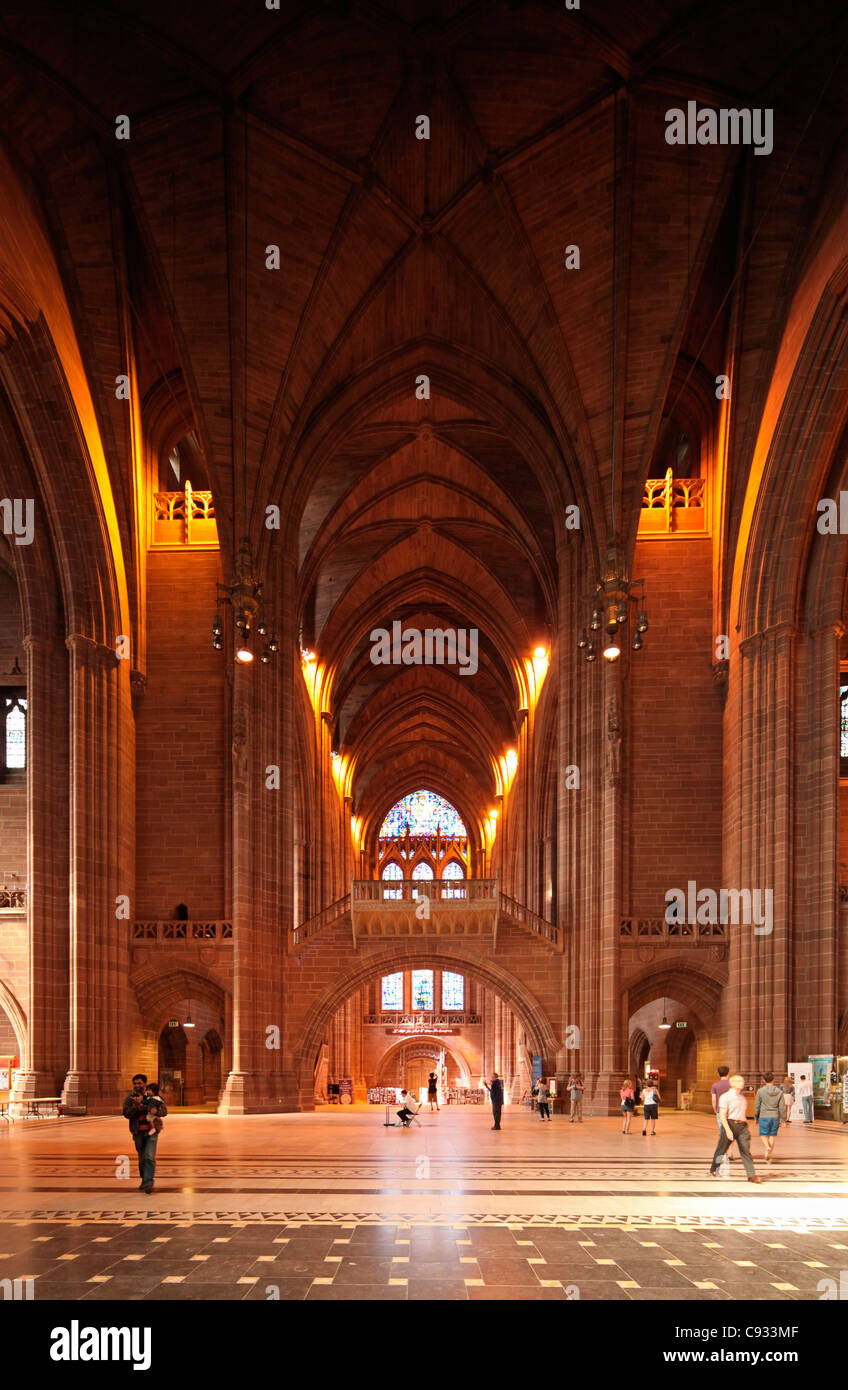 Liverpool Cathedral ist die anglikanische Kathedrale der anglikanischen Diözese von Liverpool. Stockfoto