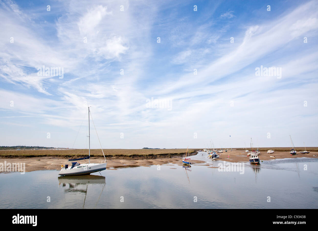Brunnen neben das Meer, Norfolk Stockfoto