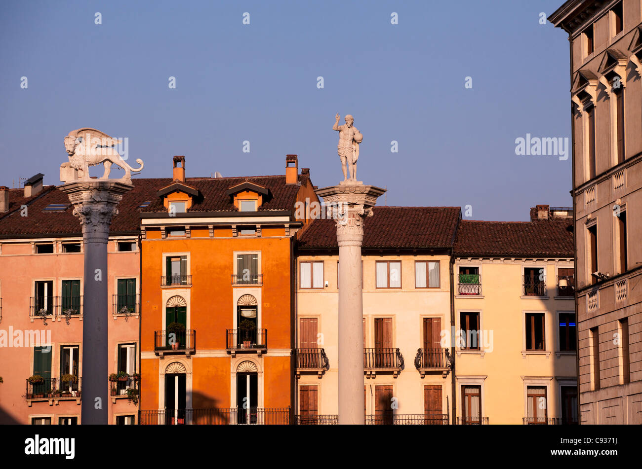 Italien, Veneto, Vicenza, Westeuropa;  Piazza dei signori Stockfoto