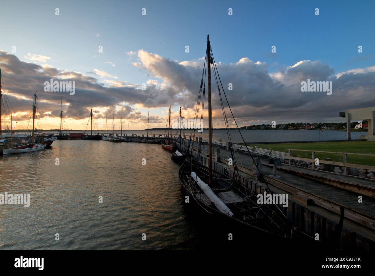 Wikinger-Museum in Roskilde, Dänemark Stockfoto