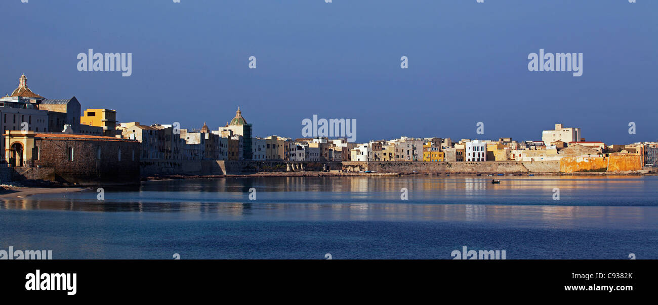 Sizilien, Italien, Westeuropa; Hafen von Trapani Stockfoto