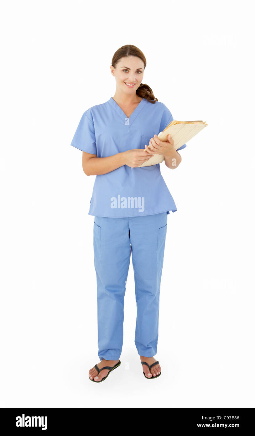 Weibliche Krankenhaus Arbeiter Stockfoto