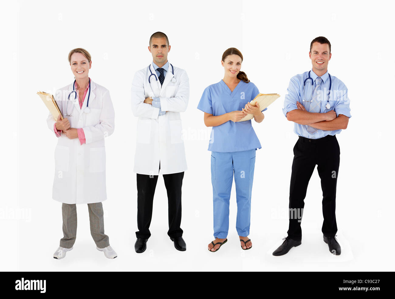 Portrait Of Medical Staff In Studio Stockfoto