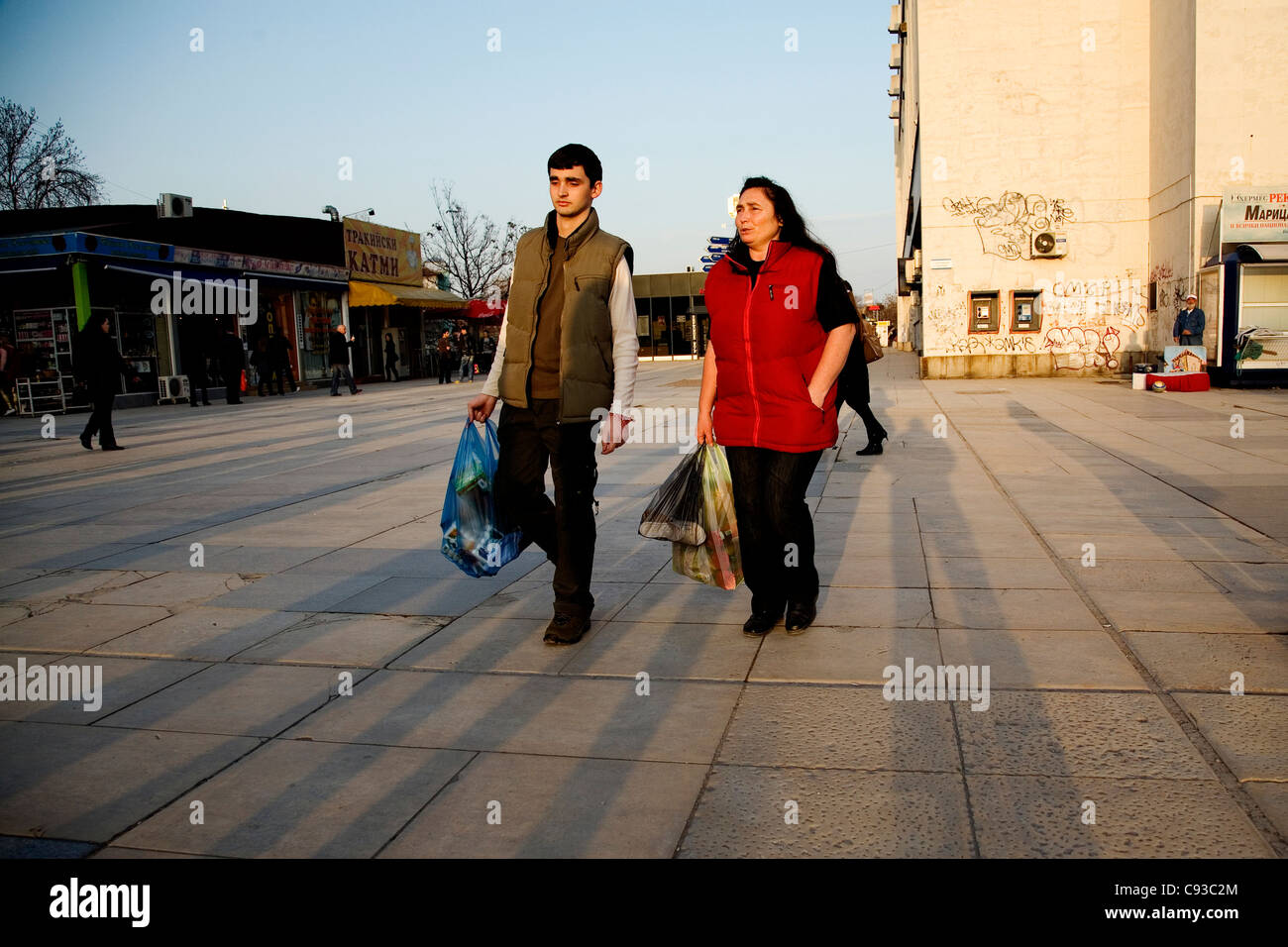 Platz befinden, Plovdiv, Bulgarien. Stockfoto