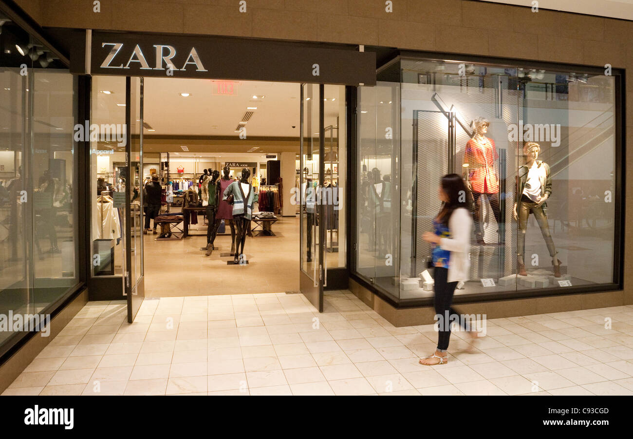 Zara Mode, Montgomery-Shopping-Mall, Washington DC USA Stockfoto
