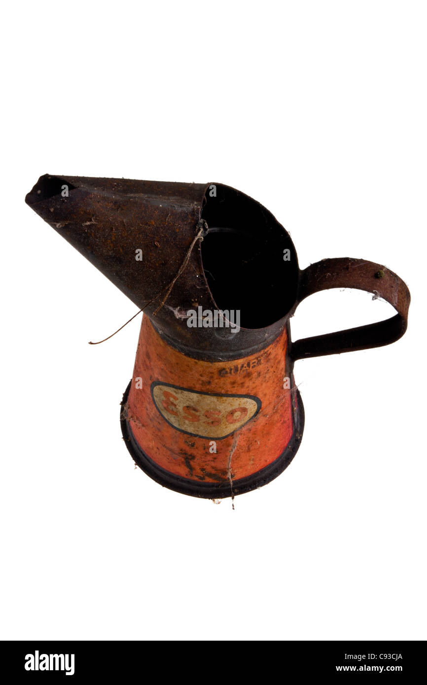 1940er Jahre Ölkanne Stockfoto