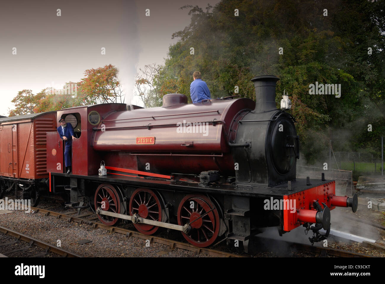 Dampflok im Avon Valley Railway (gebissen) Museumsbahn während seiner Herbst-Dampf-Gala 2011 Stockfoto