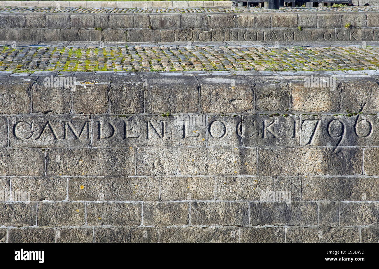 Camden & Buckingham sperrt am Canal Grande, Ringsend, Dublin Stockfoto