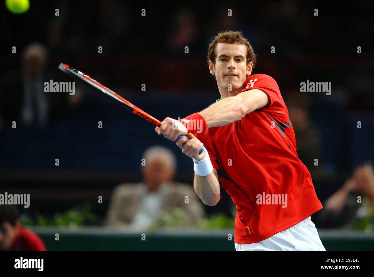 10.11.2011 Paris, Frankreich.  Andy Murray Tennis BNP Paribas Masters Open de Paris Bercy Stockfoto