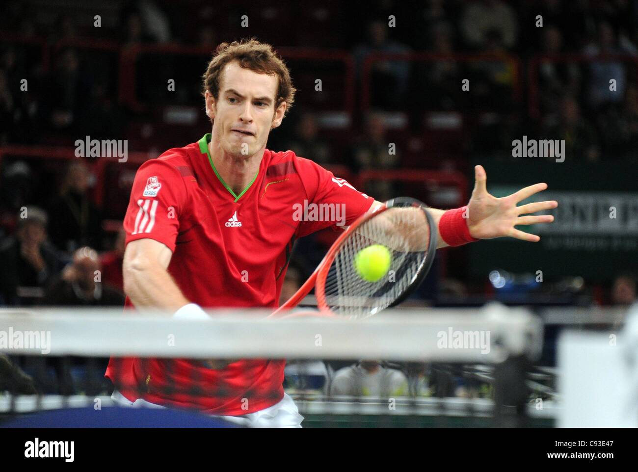 10.11.2011 Paris, Frankreich.  Andy Murray Tennis BNP Paribas Masters Open de Paris Bercy Stockfoto