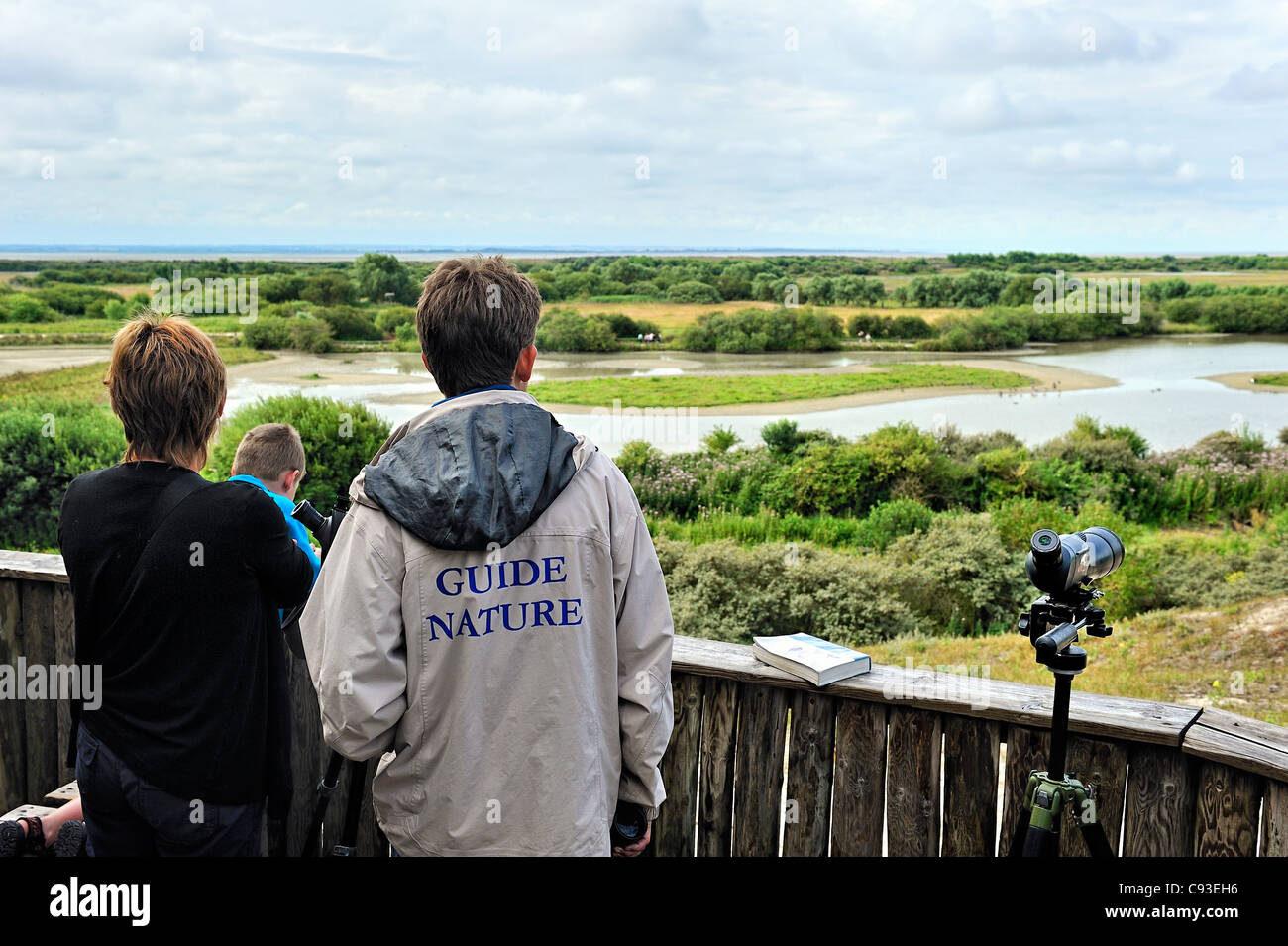 Ornithologische Parc Marquenterre, Picardie, Frankreich. Stockfoto
